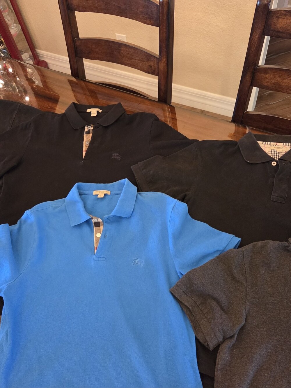Lot Of 5 Men's Burberry Polo Shirts - Picture 11 of 14
